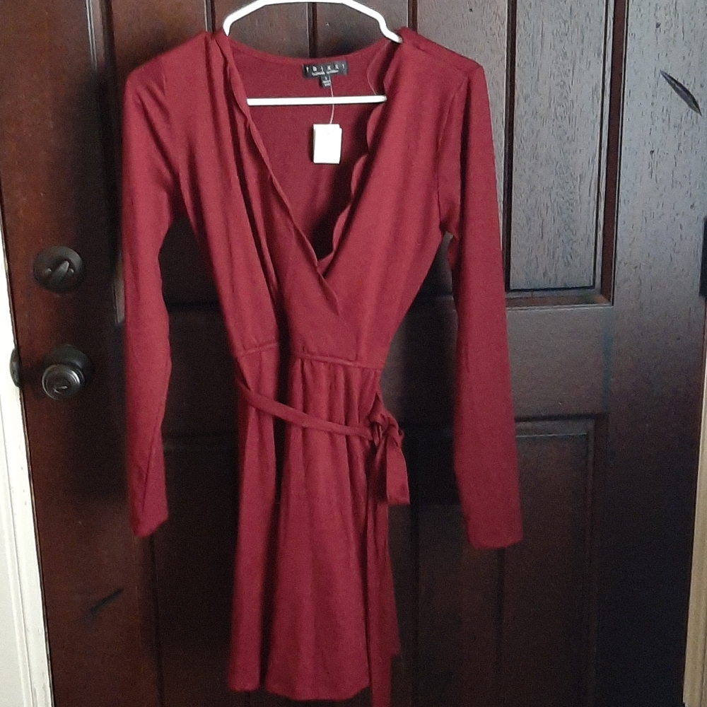 Long sleeved mini dress